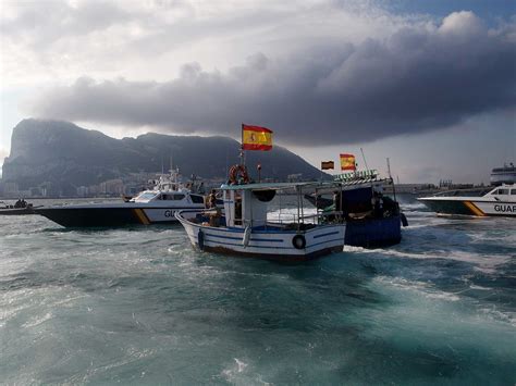 Flotilla Of Spanish Fishermen Stages Protest Over Gibraltars