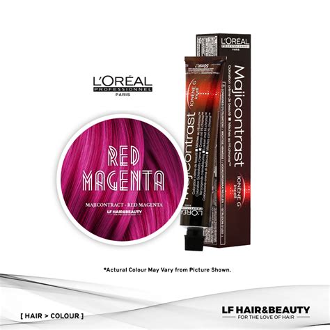l oreal majicontrast permanent hair color red magenta 50ml lf hair and beauty supplies