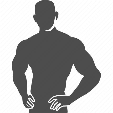 Bodybuilder Bodybuilding Excercise Fitness Gym Muscle Pose Icon