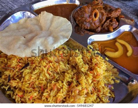 Indian Muslim Food Lamb Biryani Rice Stock Photo 549681247 Shutterstock