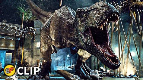 T Rex Vs Indominus Rex Final Battle Scene Jurassic World 2015 Movie Clip Hd 4k Youtube