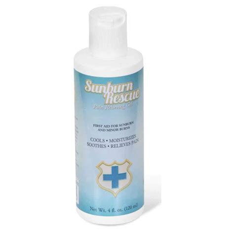 Sunburn Rescue Sunburn Relief Pain Relieving Gel First Aid For Sunburn