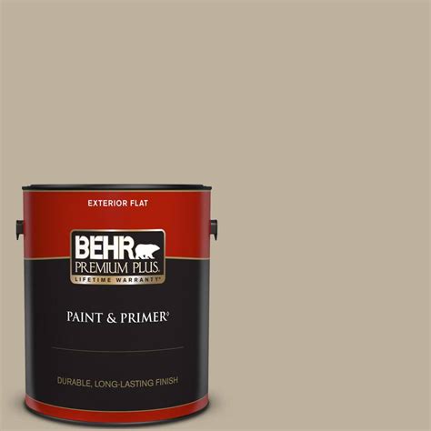 Behr Premium Plus 1 Gal 750d 4 Pebble Stone Flat Exterior Paint