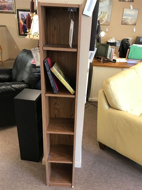 Tall Thin Bookcase W5 Shelves Delmarva Furniture Consignment