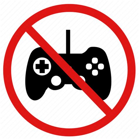 No Games No Gaming No Xbox Prohibited Area Icon
