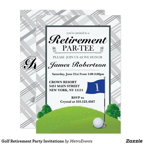If someone you love is kissing their work years farewell, it's time for some festivities. Golf Retirement Party Invitations | Zazzle.com ...