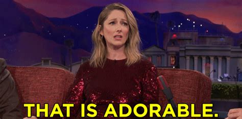 That Is Adorable Judy Greer  By Team Coco Find And Share On Giphy