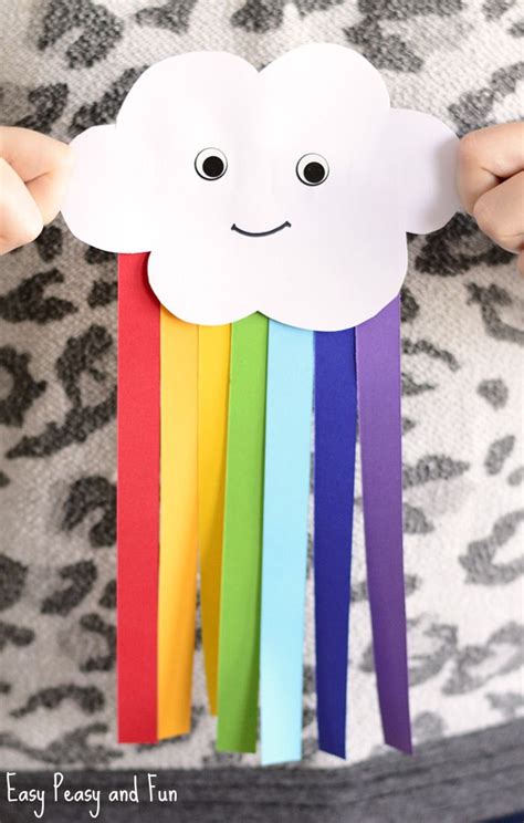 Cute Paper Rainbow Kid Craft Rainbow Crafts