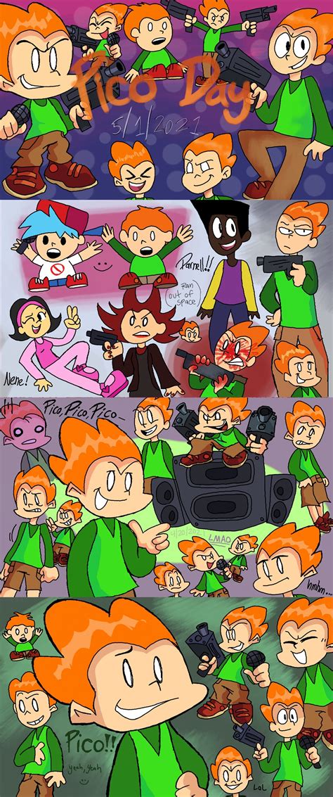 Pico Day Drawing Dump By Nikkinicoleart On Newgrounds
