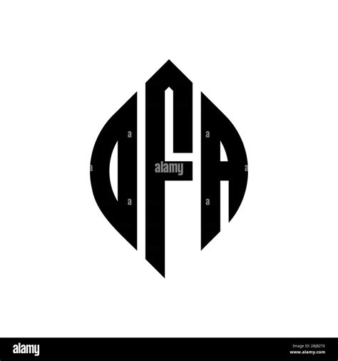 Ofa Circle Letter Logo Design With Circle And Ellipse Shape Ofa