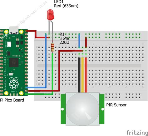 Raspberry Pi Pico Pir Detect Motion Wokwi Esp Stm Arduino Simulator