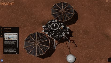 Animation Showing Insight Lowering Hp3 To The Surface Of Mars With Its
