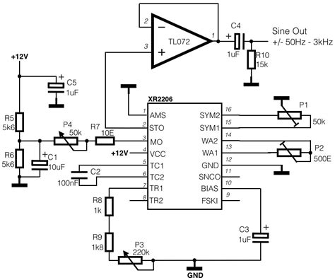 555 Timer Sine Wave Generator Circuit Wiring Diagram And Schematics