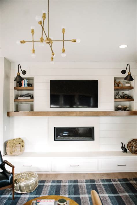 See more ideas about brick fireplace, fireplace, black brick fireplace. A Modern Farmhouse Fireplace Update - Emily Henderson