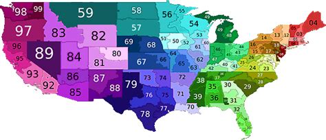 Map Of Usa Zip Codes 88 World Maps