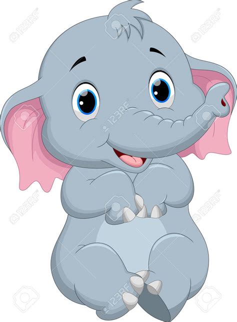 Cartoon Baby Elephant Free Download Clip Art