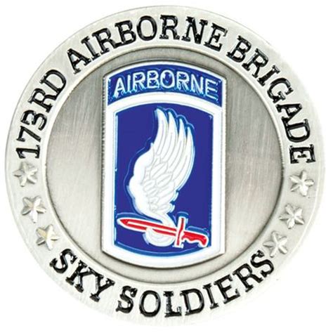 Us Army 173rd Airborne Brigade Challenge Coin Meachs Military