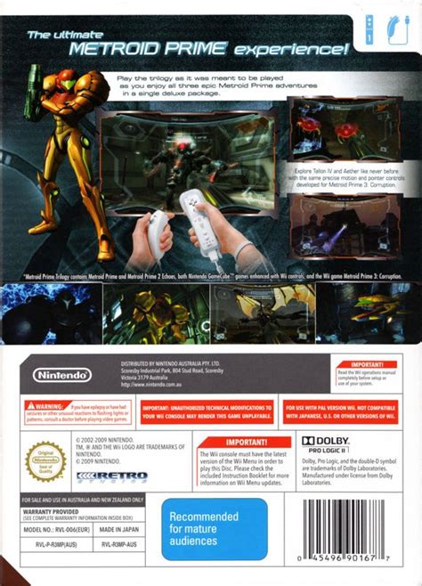 Metroid Prime Trilogy 2009 Wii Box Cover Art Mobygames
