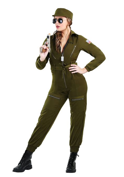 Army Flightsuit Costume For Women Army Uniform Costumes