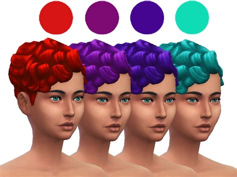 Sims 4 Hairs The Sims Resource Get To Work Hair Recolored By