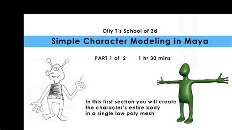 12 Tutorial Simple Character Modeling In Maya YouTube