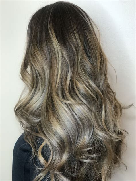Mushroom Brown With Blonde Highlights By Courtney Hoffman