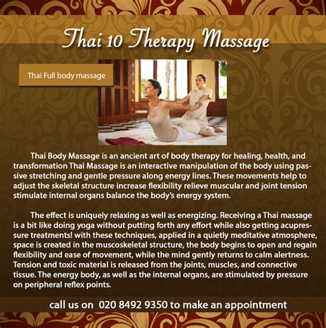 Thai Full Body Massage Thai 10 Therapy Massage