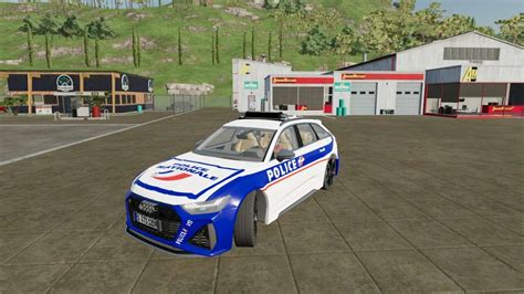 Audi Rs6 Police V11 Fs22 Farming Simulator 22 Mod Fs22 Mod