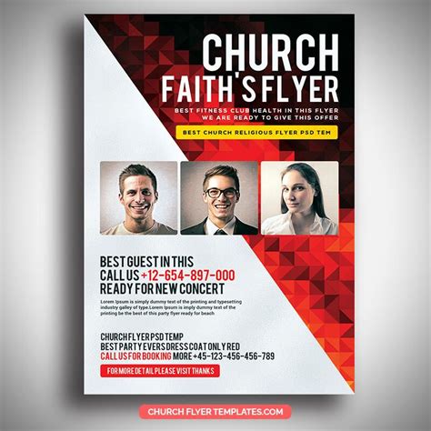Modern Church Flyer Templates Design