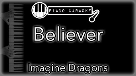 Believer Imagine Dragons Piano Karaoke Instrumental Youtube