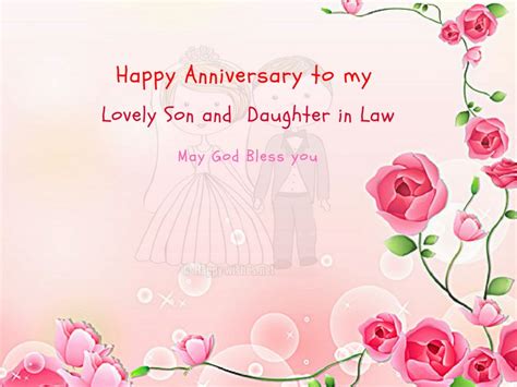 Happy anniversary card messages for son and daughter in law is important whether they live far away from you or with you. Anniversary Wishes For Son and Daughter in Law