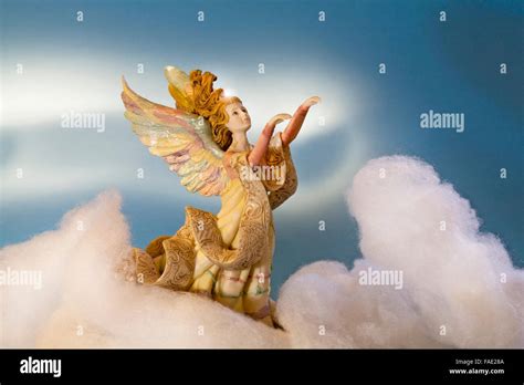 Portrait Of An Angel In Heven Stock Photo Alamy