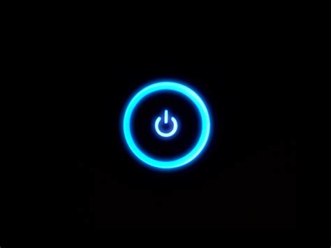 Blue Xbox Power Button Glow Xbox 360 Black Background Wallpapers