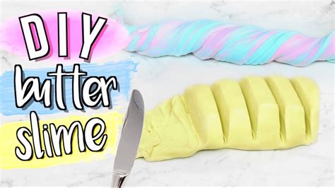 Diy Butter Slime Without Clay Or Borax Powder Jenerationdiy