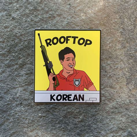 Rooftop Korean Vinyl Decal Patchops