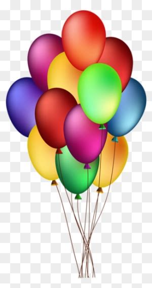 Bunch Of Colorful Balloons Png Clip Art Image Wishing Floating
