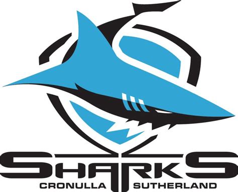 Cronulla Sharks Primary Logo 1998 A Blue And Black Shark Swimming