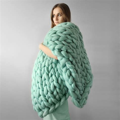 500g Super Thick Chunky Yarns For Knitting Merino Wool Yarn 6 Cm Thick