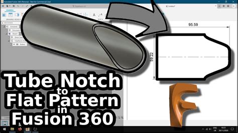 Tubepipe Notch To Sheetmetal Flatpattern For Production Fusion 360