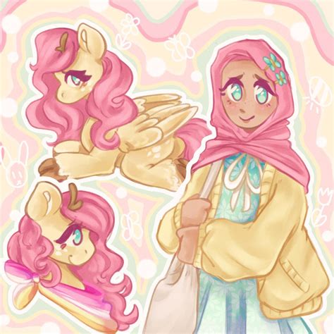 Fluttershy But Human Art By Me Rmylittlepony