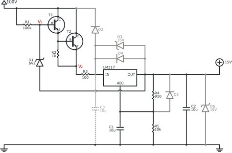Npn High Voltage Linear Regulator With Pre Regulator Electrical Free