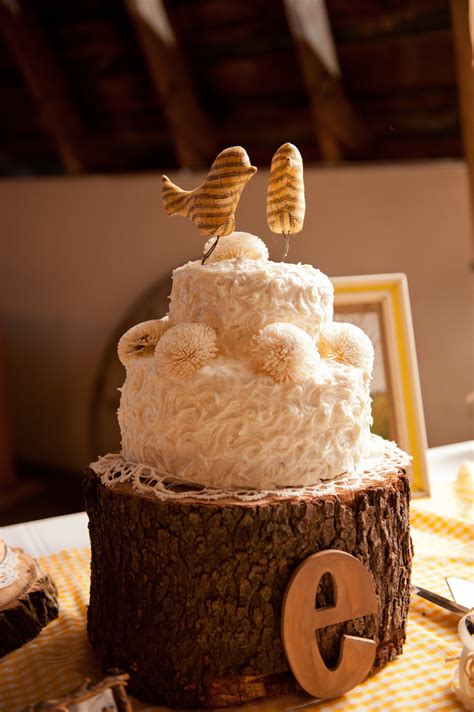 Our Perfectly Rustic Music Bird Wedding Cake Joy Will Grow