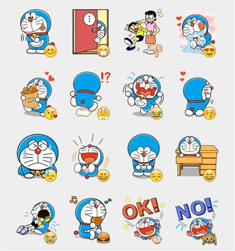 Doraemon 2 Stickers Set Telegram Stickers Doraemon Telegram