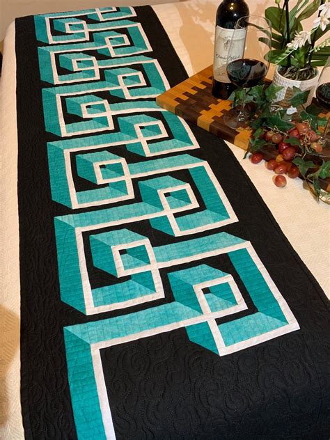3d Effect Quilted Table Or Bed Runner Pattern Directions Hard Copy