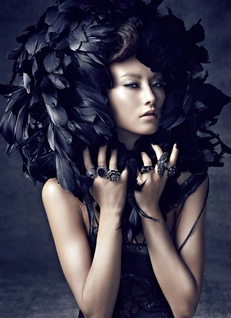 Feathers Karen Cox Cheng Yu Chiang Fashion Photography Bird Theme Crow Concept Ideas