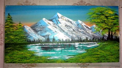 Painting A Beautiful Mountain Landscape With Acrylics