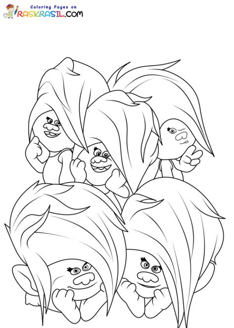 Trolls Band Together Coloring Pages