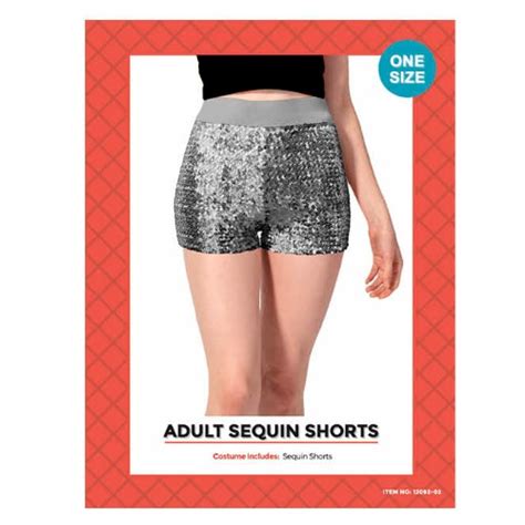 Sequin Shorts Silver Online Costume Shop Australia