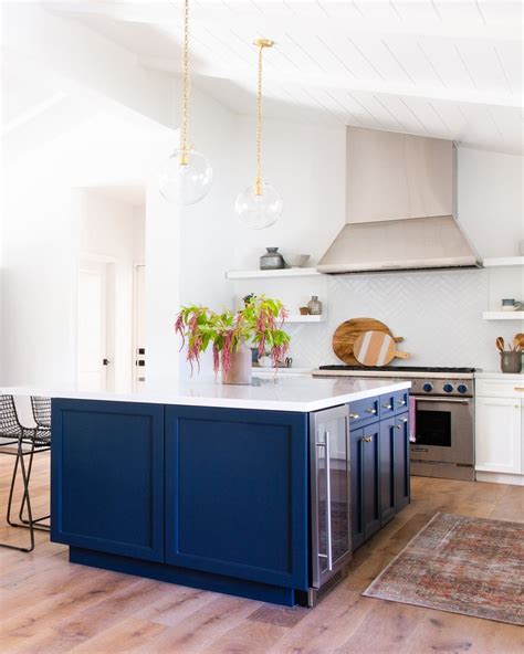 Designers Guide To Paint Colors Blue Kitchen Island Navy Blue