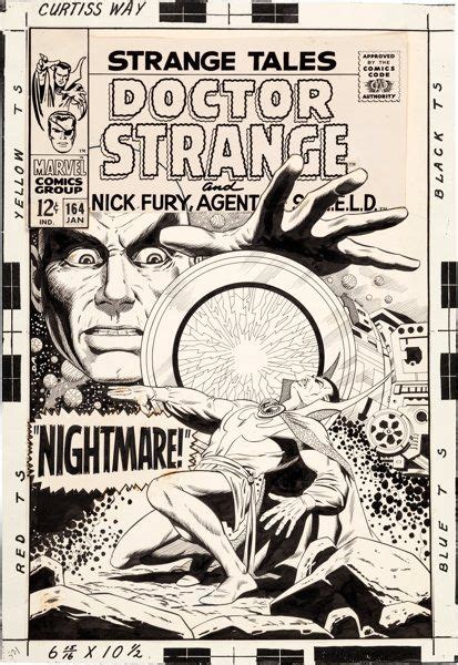 Original Comic Artcovers Dan Adkins Strange Tales 164 Cover Doctor